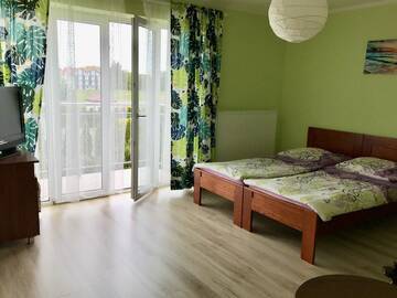 Фото номера Трехместный номер с балконом Проживание в семье Villa Marzenie г. Леба 5